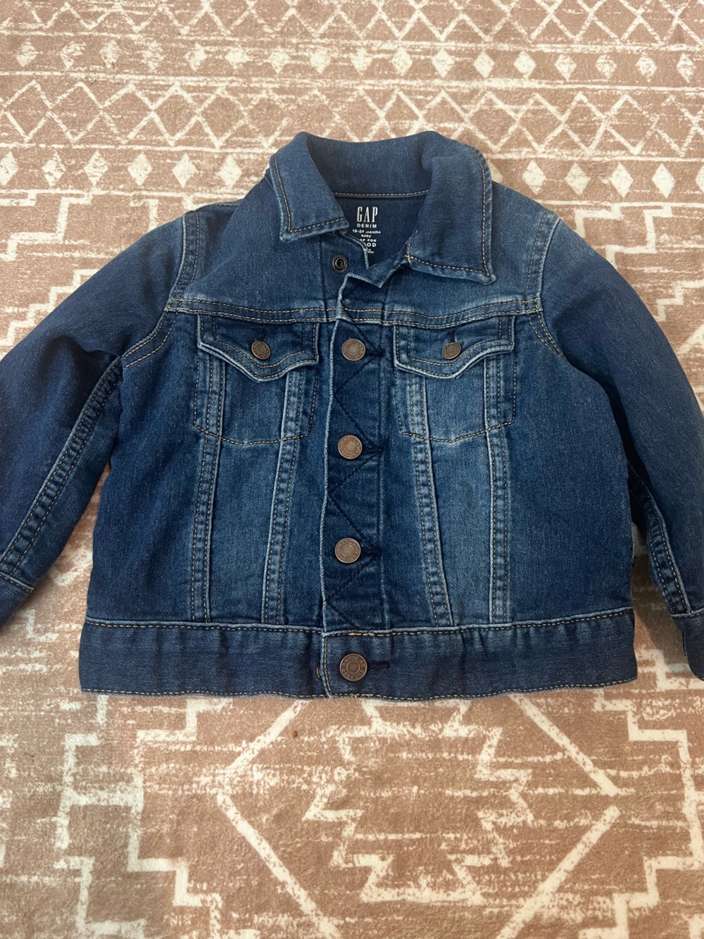 GAP Kids Blue Denim Button-Up Jean Jacket